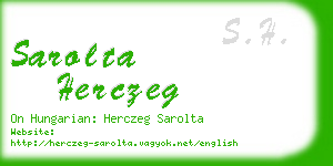 sarolta herczeg business card